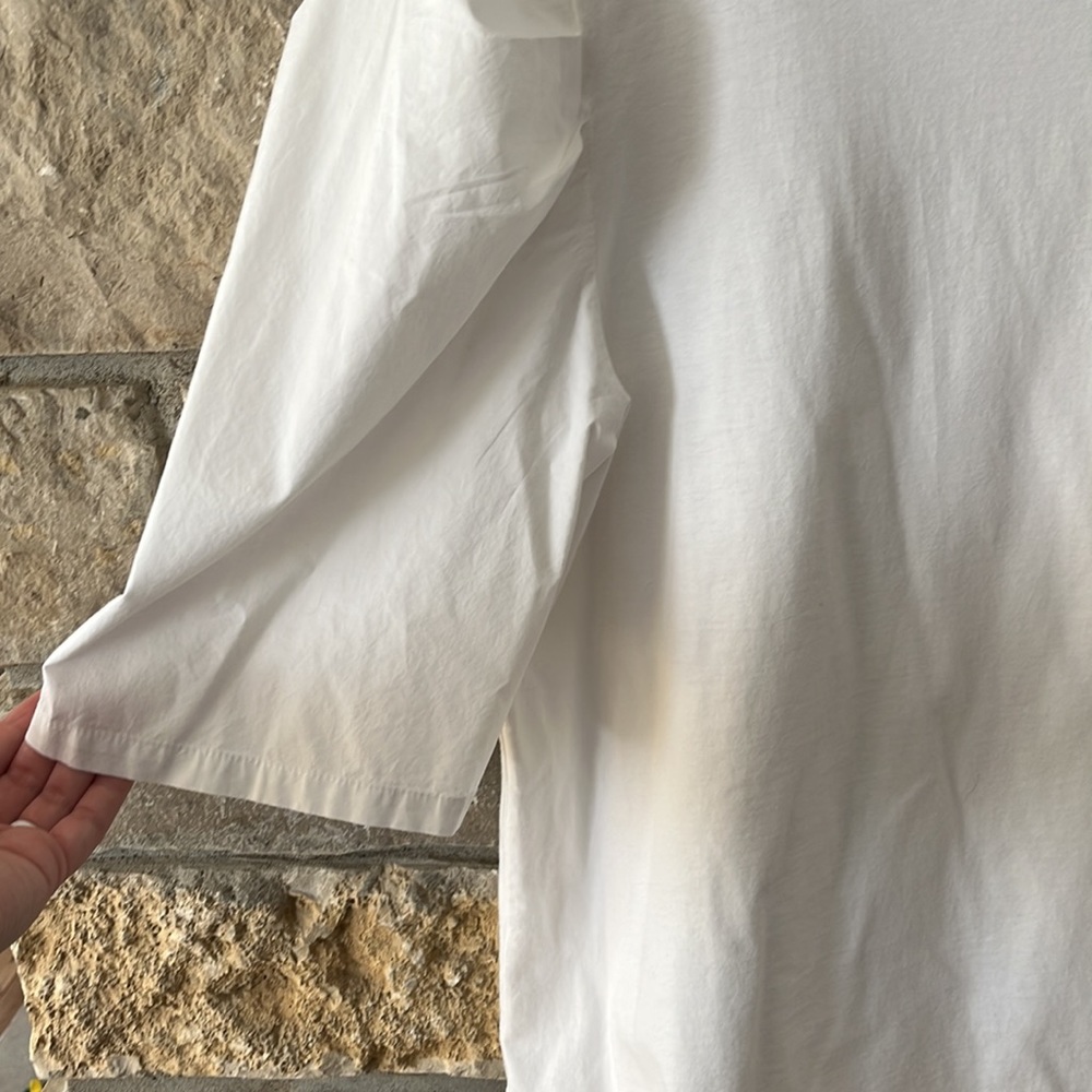 Alice Blue white tee with puffy sleeves size XL - Picture 5 of 9